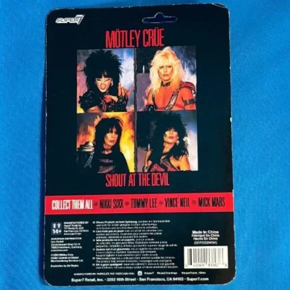 NEW ~ MOTLEY CRUE ~ VINCE NEIL ~ SHOUT AT THE DEVIL ~ COLLECTIBLE ACTION FIGURE - Picture 9 of 10